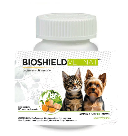 Bioshield VetNat 60 Tabletas ( Suplemento oncológico ) perros y gatos